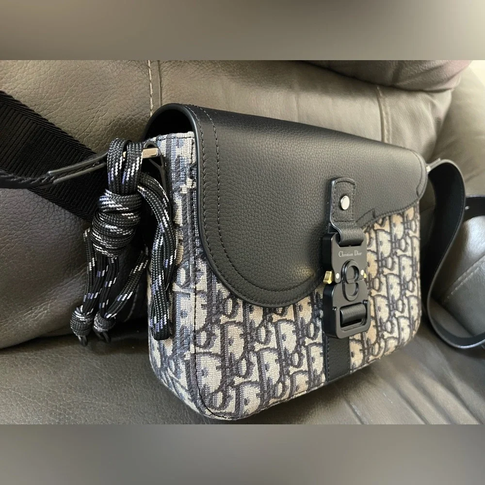 Dior Small Saddle Messenger Bag with Flap